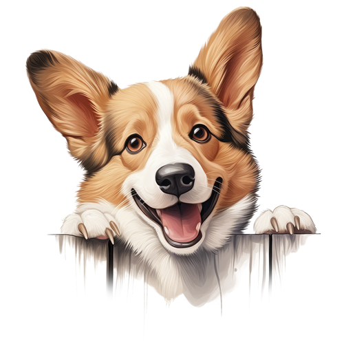 Pembroke Welsh Corgi sticker motiv