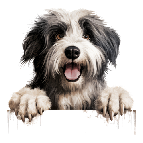 Polish Lowland Sheepdog sticker motiv