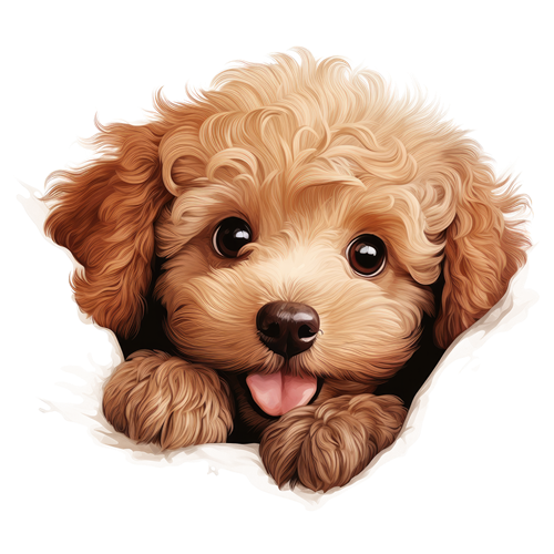 Poodle sticker motiv