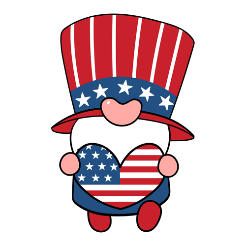 Rms0029 6 American Gnome sticker motiv