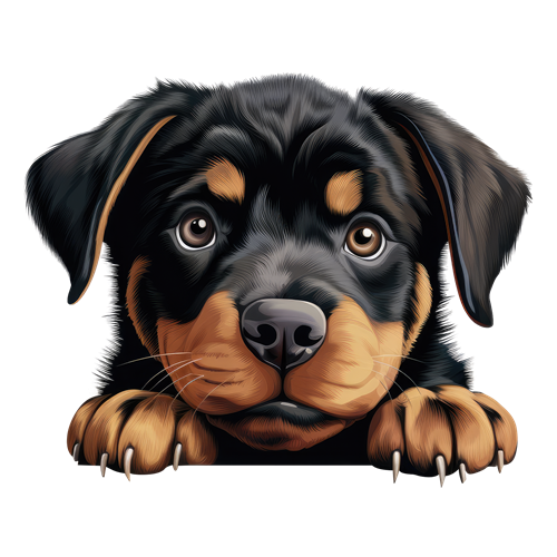 Rottweiler sticker motiv