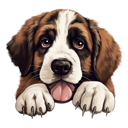 St. Bernard sticker motiv