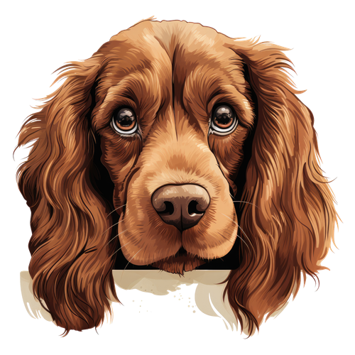 Sussex Spaniel sticker motiv
