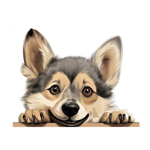 Swedish Vallhund sticker motiv