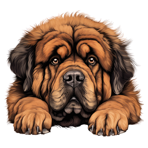 Tibetan Mastiff sticker motiv