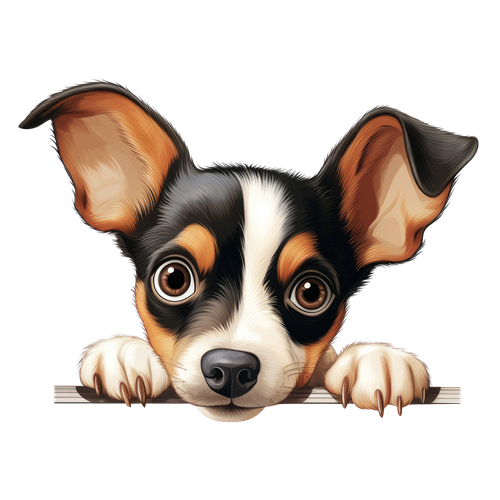 Toy Fox Terrier sticker motiv