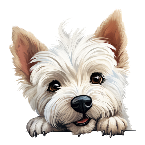 West Highland White Terrier sticker motiv