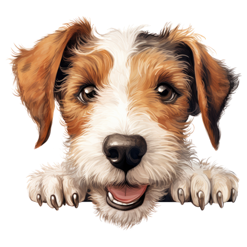 Wire Fox Terrier sticker motiv