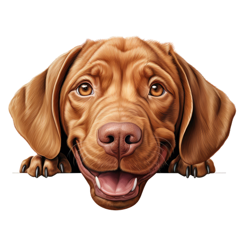 Wirehaired Vizsla sticker motiv