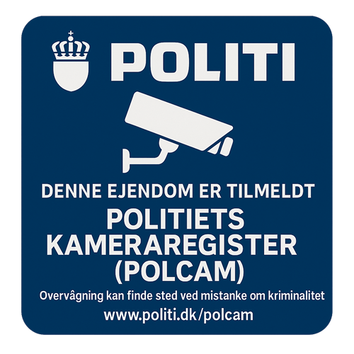 Politi sticker motiv
