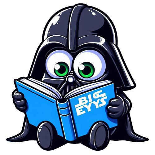 Sød Darth Vader Læser en Bog