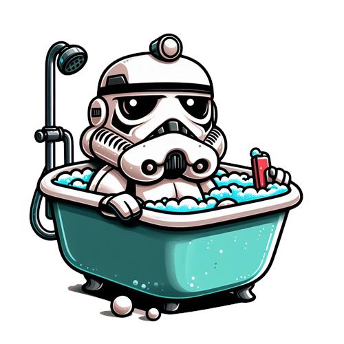 Stormtrooper i Badekar