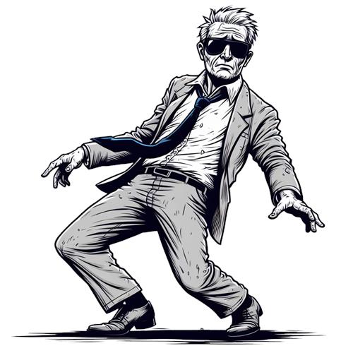 Stylish Character in Motion