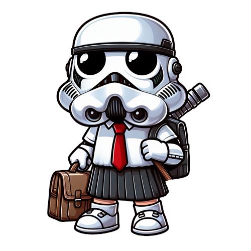 Kawaii Stormtrooper i Skoleuniform