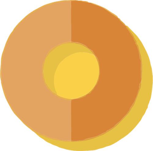 Farverig Donut Illustration