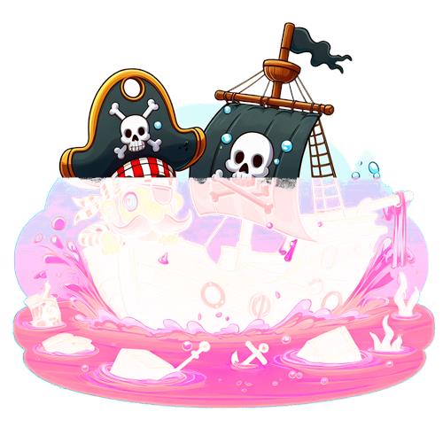 Piratskib i stormfuldt hav