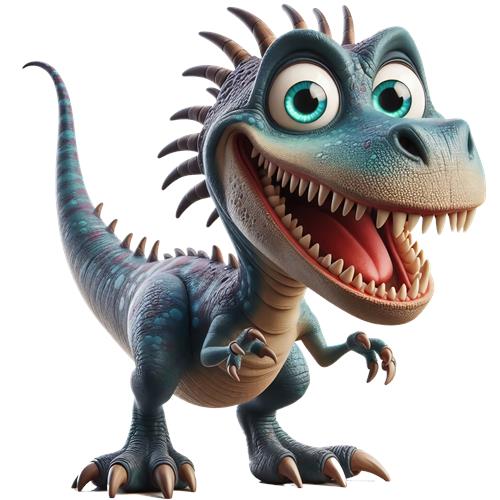 Glædelig Dinosaur med Store Øjne