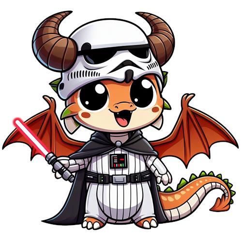 Kawaii Drage i Star Wars Outfit