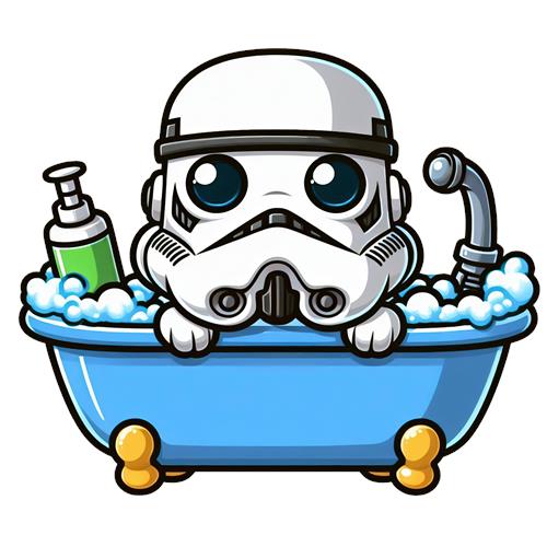 Stormtrooper i Badekar