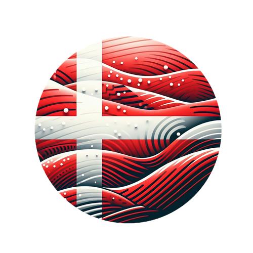 Abstrakt Dansk Flag Design