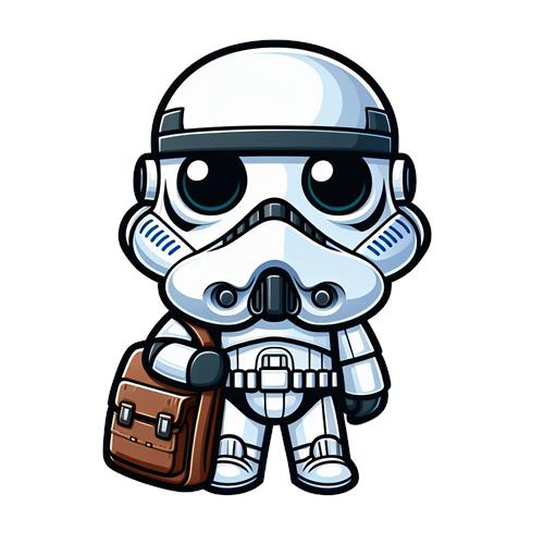 Kawaii Stormtrooper med Taske