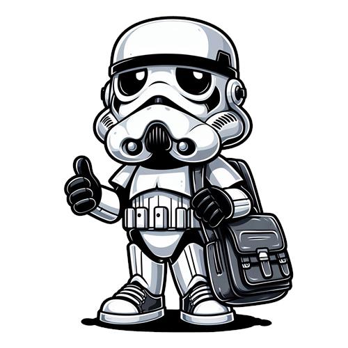Kawaii Stormtrooper med Taske