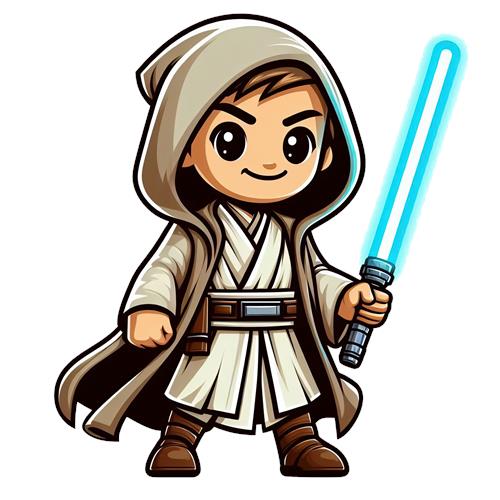 Jedi Kriger med Lyssværd