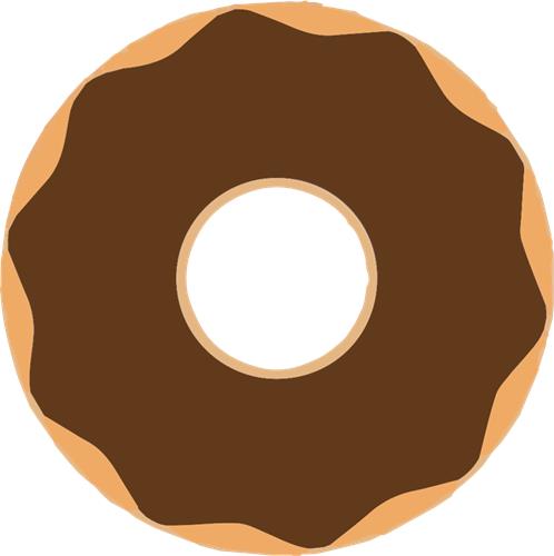 Lækker chokolade donut