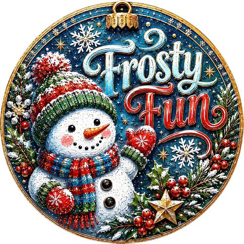 Frosty Fun snemand i julepynt