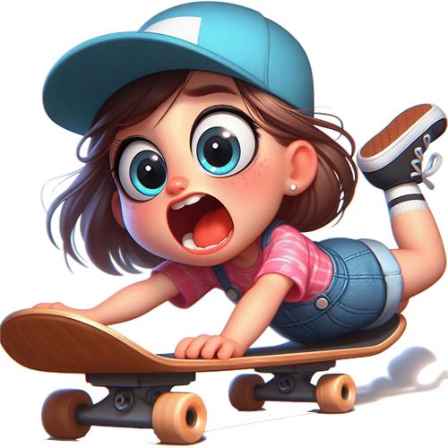 Skaterpige på rulleskate