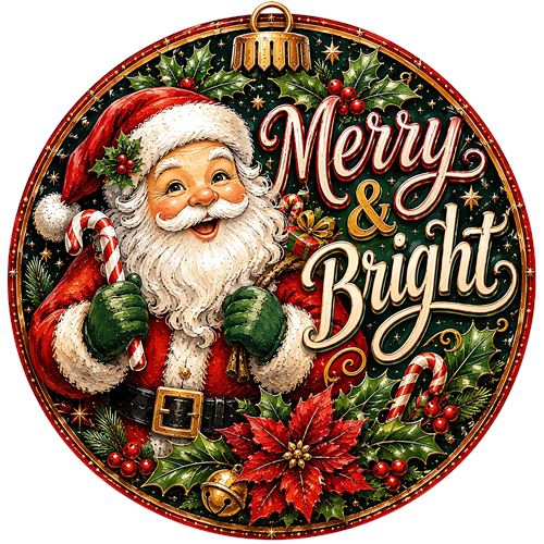 Julemand med Merry & Bright
