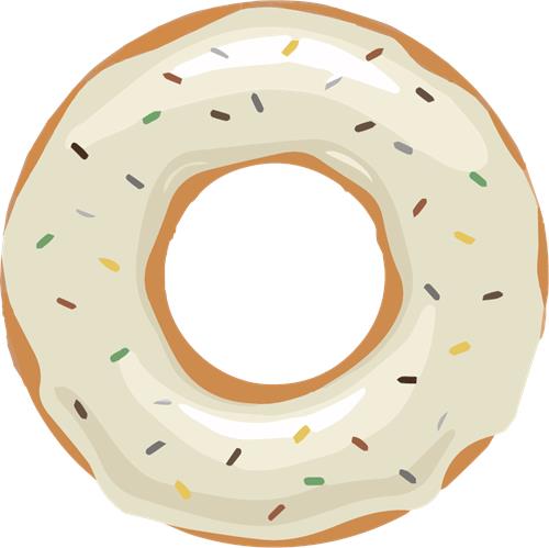 Lækre donuts med glasur