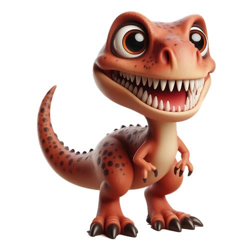 Venlig Dinosaur med Store Øjne