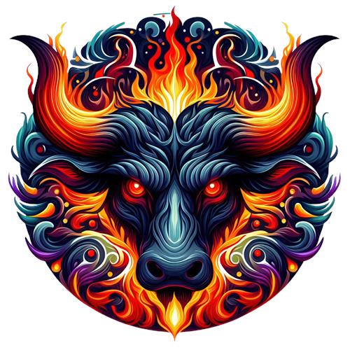 Flammende Tyr: Et Kunstnerisk Udtryk