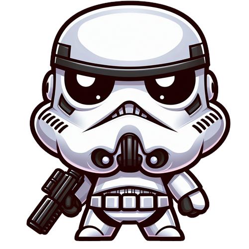 Kawaii Stormtrooper Figur