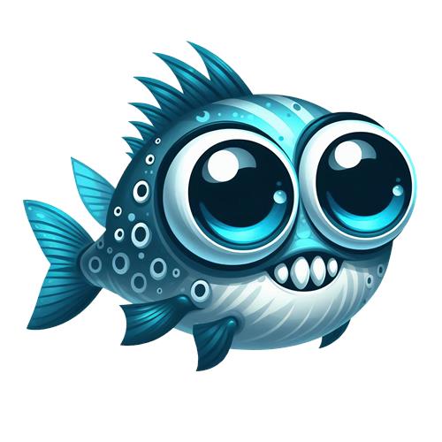 Kawaii Fisk med Store Øjne