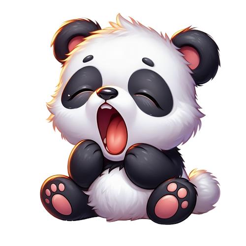 Sødt og Yndefuldt Panda Bamse