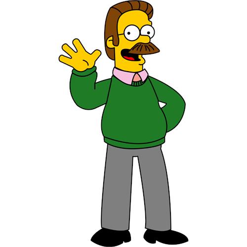 Venlig tegneseriefigur med sweater