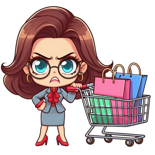 Shopping Queen with Attitude