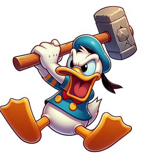 Donald Duck med Hammer