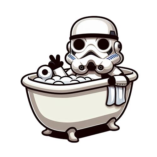 Stormtrooper i Badekar