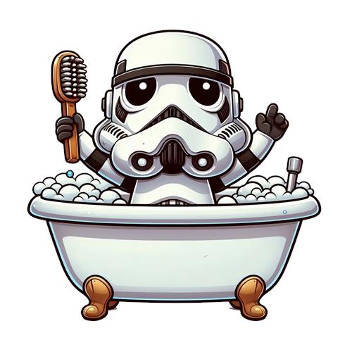 Stormtrooper i Badekar