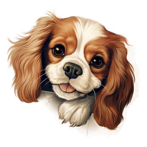 Sød Cavalier King Charles-hund