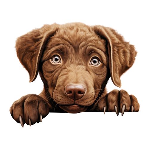 Sød brun hundehvalp