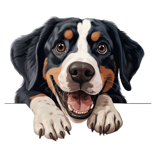 Glad Berner Sennenhund