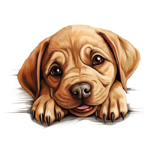 Sød brun hundehvalp