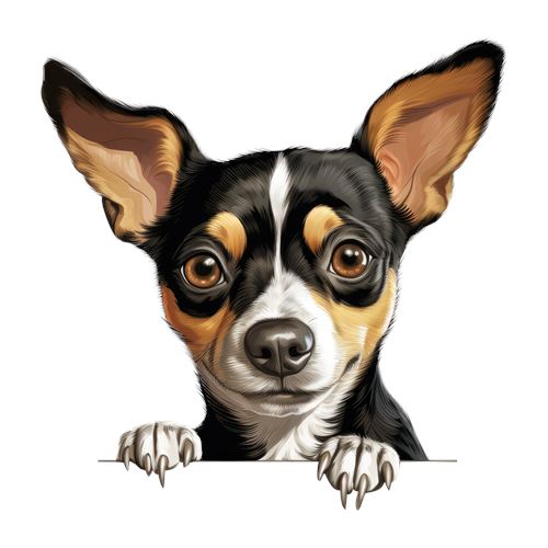 Chihuahua der kigger over kanten