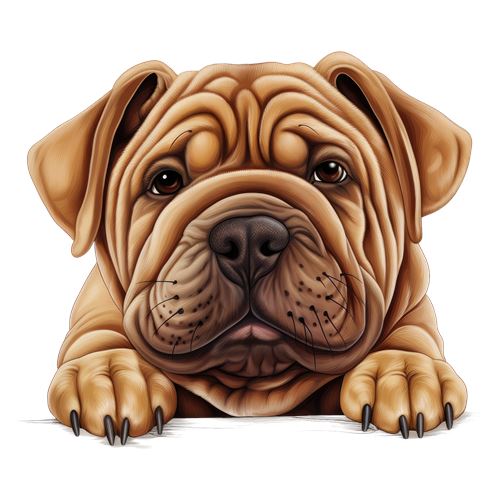 Sød engelsk bulldog med rynker