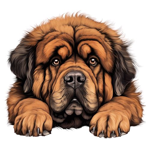 Sød brun mastiffhund