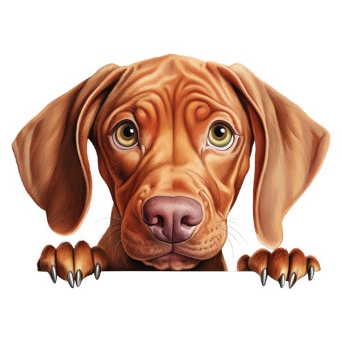 Sød brun hund med store øjne